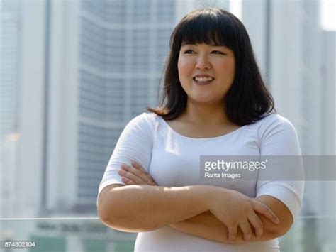 Woman Chubby Asian Short Hair Photos And Premium High Res Pictures