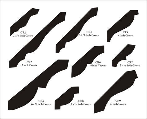 crown molding pattern samples crown molding moulding profiles