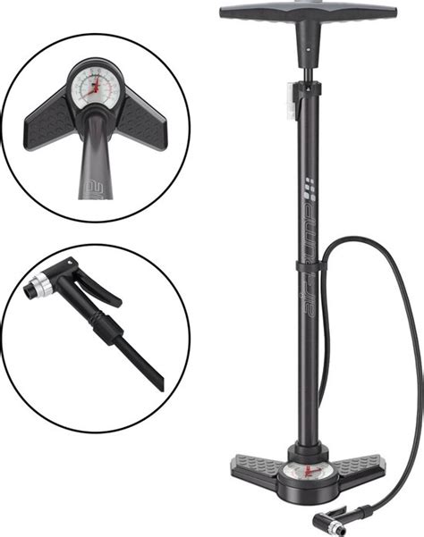 crivit staande fietspomp met drukmeter fietspompen  bar manometer bolcom