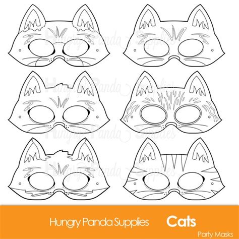 cats printable coloring masks cat masks kitty mask kitten