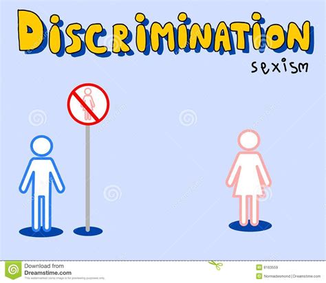 Discrimination Sexisme Illustration Stock Illustration Du Hommes