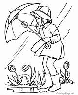 Rain Coloring Pages Print sketch template