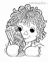 Raggedy Ann Coloring Pages Christmas Cartoon Andy Characters Printable Cartoons Kids Color Online Popular Visit Candy Drawing sketch template