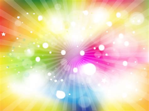 rainbow light burst vector art graphics freevectorcom