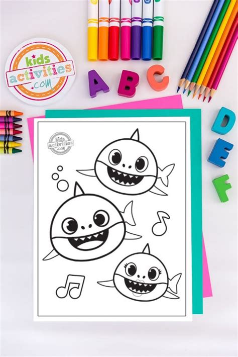 printable baby shark coloring pages   print kids activities blog