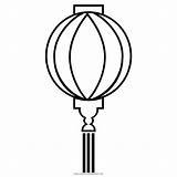 Chinese Lantern Coloring Pages Lanterns Getcolorings Drawing Getdrawings Colo Color sketch template