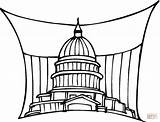 Government Coloring Building Washington Pages Capitol Drawing Legislative Branch Branches Clipart Dc Printable Color Mahal Taj Easy Sketch Drawings Simple sketch template