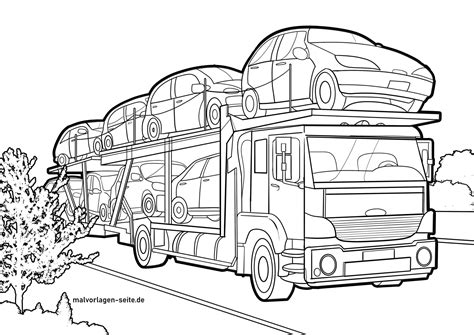 car transporter coloring page coloring pages vrogueco