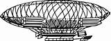 Hindenburg Airship Openclipart sketch template