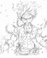 Natsu Dragneel Tail Fairy Coloring Drawing Sketch Pages Getdrawings Deviantart Manga  Comments Wikia sketch template