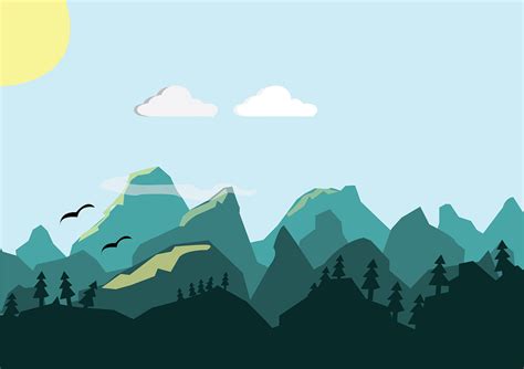 mountains hills vector  image  pixabay