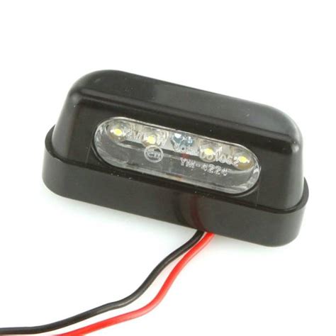 small black led rear number plate light mm car builder kit classic car parts specialist