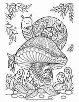 Coloring Mushroom Pages Printable Snail Adults Adult Colouring Mandala Mushrooms Fall Primarygames Sheets Color Print Cute Books Kids Ausmalbilder Ebook sketch template