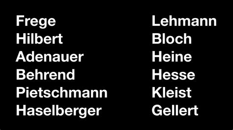Vlog 2020 09 29 German Last Names Nachnamen Familiennamen Youtube