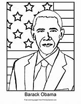 Obama Coloring Barack Pages Presidents President Printable Primarygames African Pdf Flag Color Physics Drawing Sheets Girl Preschool Crafts Kids Print sketch template
