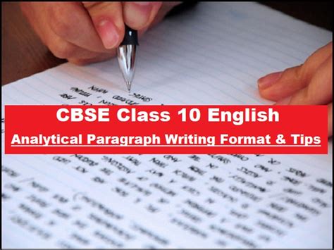 cbse class  english format tips  analytical paragraph writing
