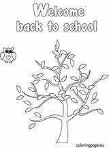 Welcome Back Pages Coloring Getcolorings Getdrawings sketch template