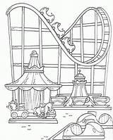 Coloring Coaster Roller Sheet Carousel Sheets Disney Fair Pages Drawing Achterbahn Theme Parks Coloringpagesfortoddlers Park Amusement Karussell Fun Coasters Children sketch template