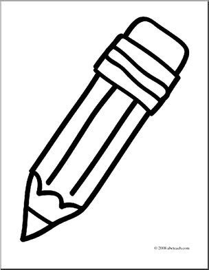 clip art basic words pencil coloring page abcteach