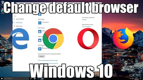 change default browser  windows  youtube