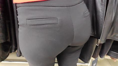 beautiful juicy ass saleswoman in tight dress pants