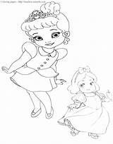 Baby Coloring Disney Pages Princess Princesses Color Printable Timeless Miracle Print Getcolorings sketch template