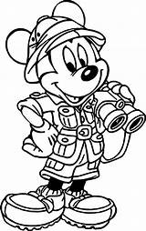 Coloring Pages Animal Kingdom Disney Mickey Mouse Book Visit Kids Popular Colouring sketch template