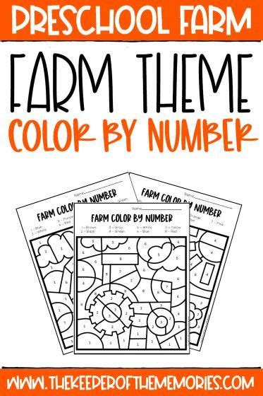 color  number farm preschool worksheets farm preschool preschool