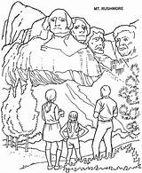 Rushmore Mount Kids National Park Parks Coloring Pages Printables Printable Usa Drawing Dakota South Worksheets Print Presidents Go Mountain Valley sketch template