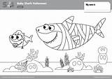 Supersimple Pinkfong Sharks Songs Babyshark Mama Entrevistaeouvido Crayola Bab Finny sketch template