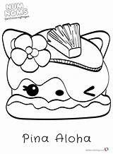 Num Noms Coloring Pages Cute Nom Food Kids Girls Pina Aloha Visit Toys sketch template