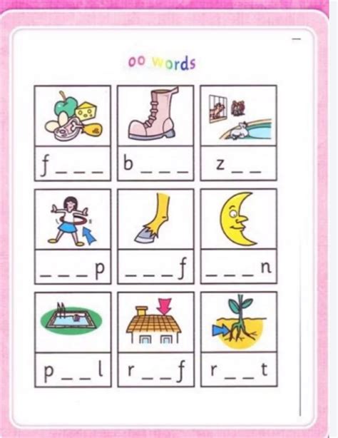 printable phonics worksheets  kindergarten  grade