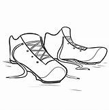 Coloring Shoes Running sketch template