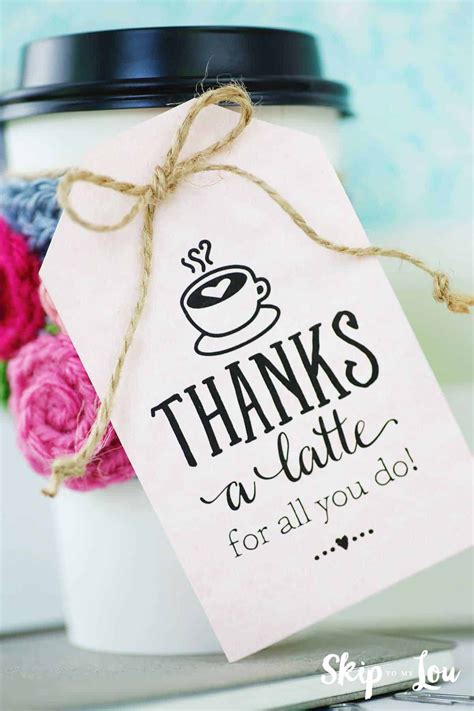 latte  printable tag  printable