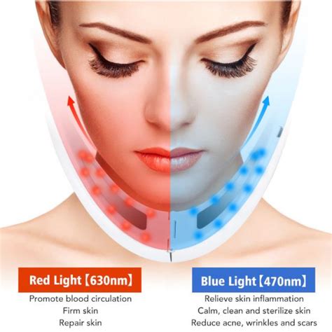 facial lifting device led photon therapy facial slimming vibration