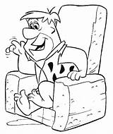Flintstones Feuerstein Picapiedras Kleurplaat Flintstone Couch Mewarnai Kleurplaten Imprimir Ausmalbilder Pebbles Poltrona Colorir Film Persoonlijke Fb6d Tudodesenhos Kartun Coloringhome sketch template
