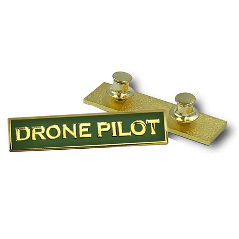 pbx   drone pilot green commendation bar pin border patrol securit americas front