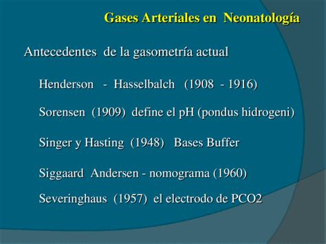 interpretacion de gases arteriales en neonatologia