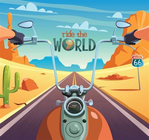 20 Motorcycle Riding Pov Illustrations Royalty Free Vector Graphics