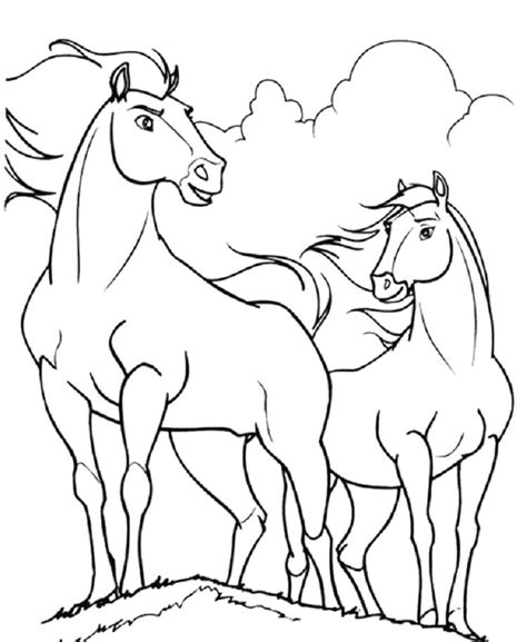 horse coloring pages  spirit horse coloring pages horse coloring