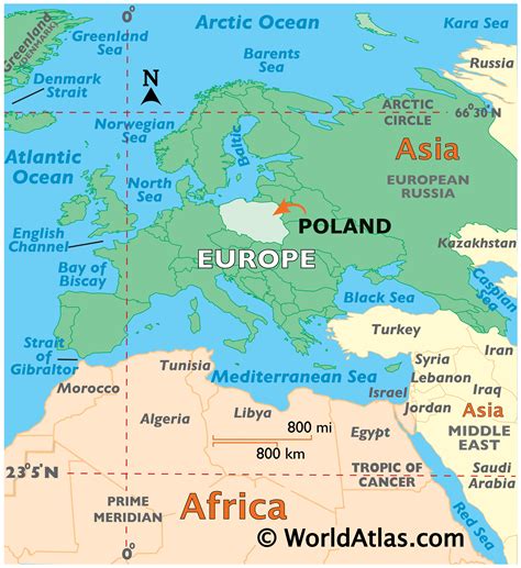 poland map geography of poland map of poland