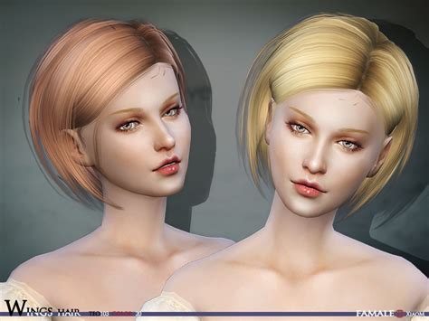 Wingssims Wings Hair Sims4 Teo103 F