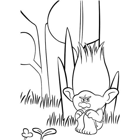 printable trolls  coloring pages