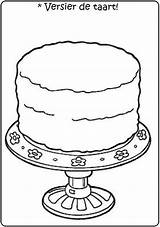 Taart Jarig Oma Knutselen Versier Kleurplaten Versieren Verjaardag Bakker Feest Bruiloft Mewarn15 Tenslotte Downloaden Omnilabo sketch template