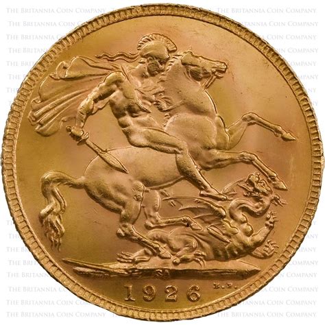 1926 george v sovereign south africa the britannia coin company