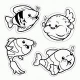 Fish Coloring Cut Cutouts Template Cute Printable Pages Outline Clipart Kids Coloringhome Outs Ocean Sheet Templates Database Library Clip Popular sketch template
