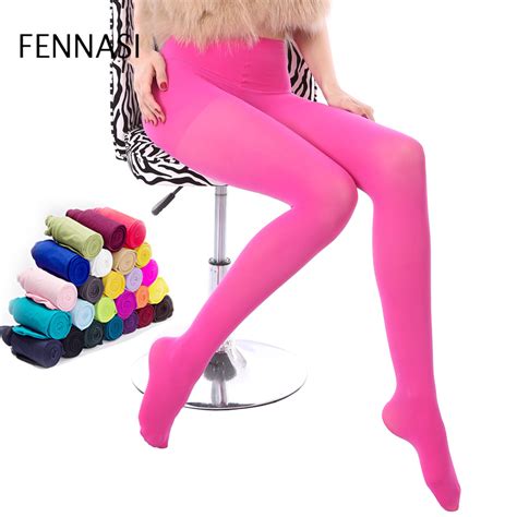 Fennasi Candy Color Compression Nylons Lady Tights High Waist Sexy