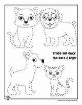 Tracing Trace Activities Pets Woo sketch template