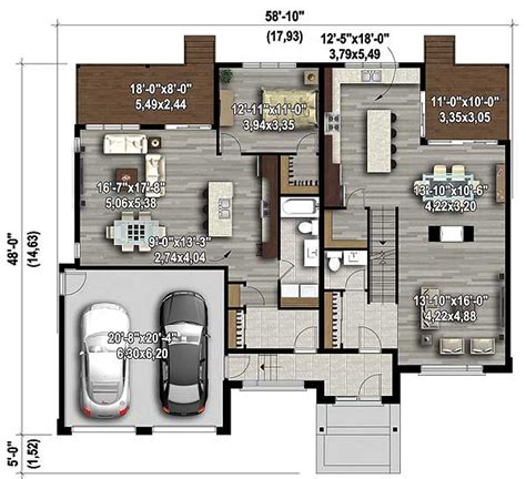 contemporary   law apartment pm architectural designs house plans