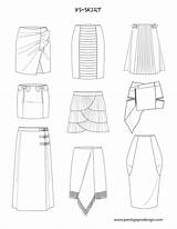 Flat Fashion Drawing Skirt Sketches Illustration Skirts Flats Drawings Pattern Mode Clothes Technical Dress Print Illustrator Line Patterns Templates Clothing sketch template